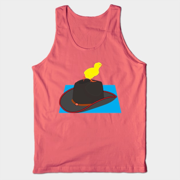 hat and yellow chicken Tank Top by momomoma